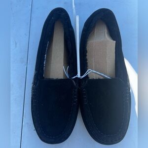 STARS AVOBE- Black Suede Loafers slippers